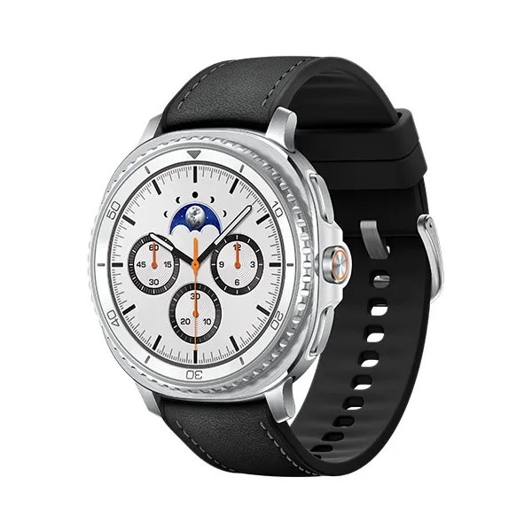 Samsung Galaxy Watch 8 Classic với vòng xoay bezel vật lý đặc trưng, thể hiện vẻ ngoài mạnh mẽ và hầm hố hơn.