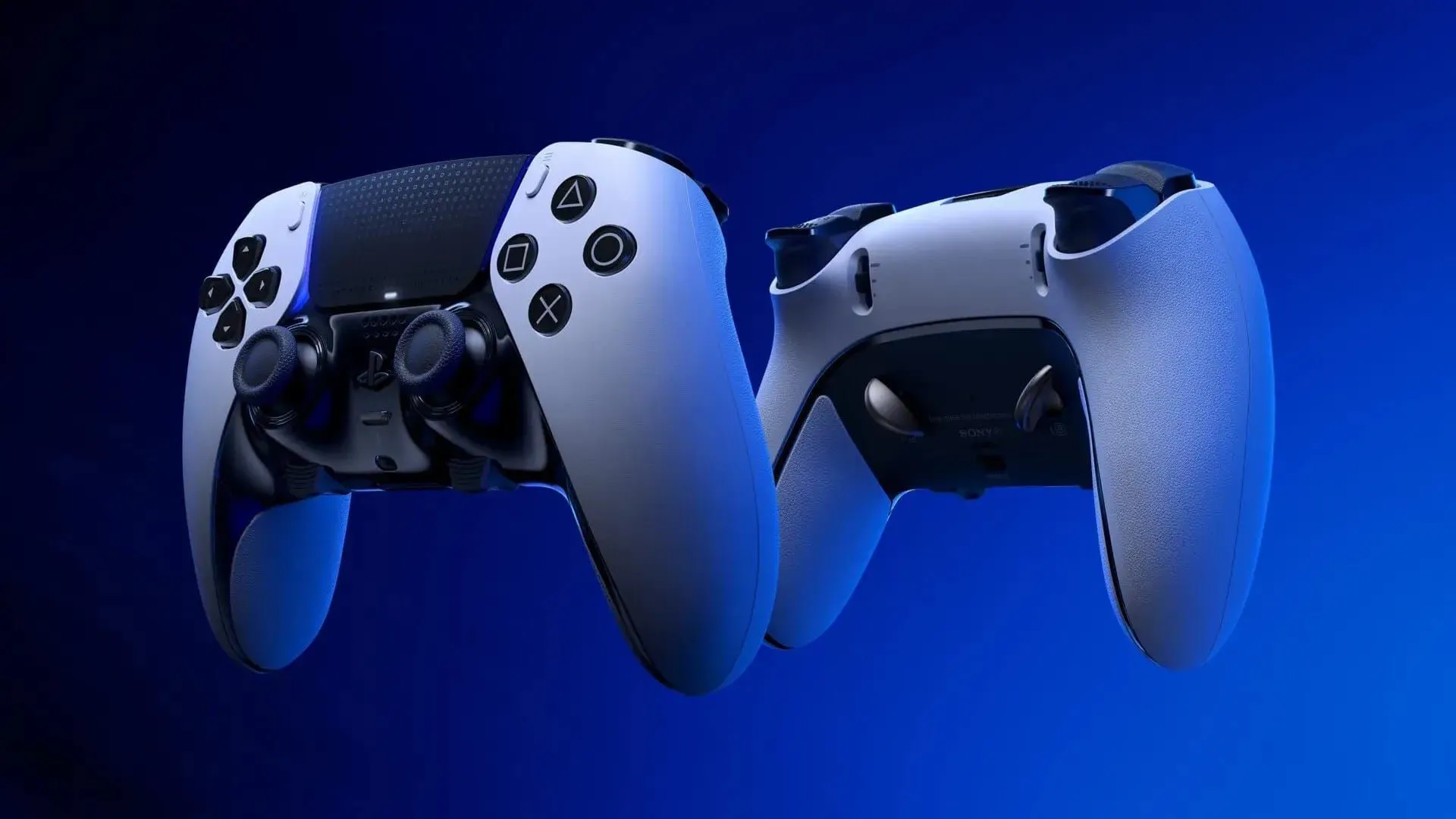 Tay cầm DualSense Edge màu trắng của PlayStation 5