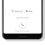 Thao tác vuốt để trả lời hoặc từ chối cuộc gọi trên ứng dụng Google Phone