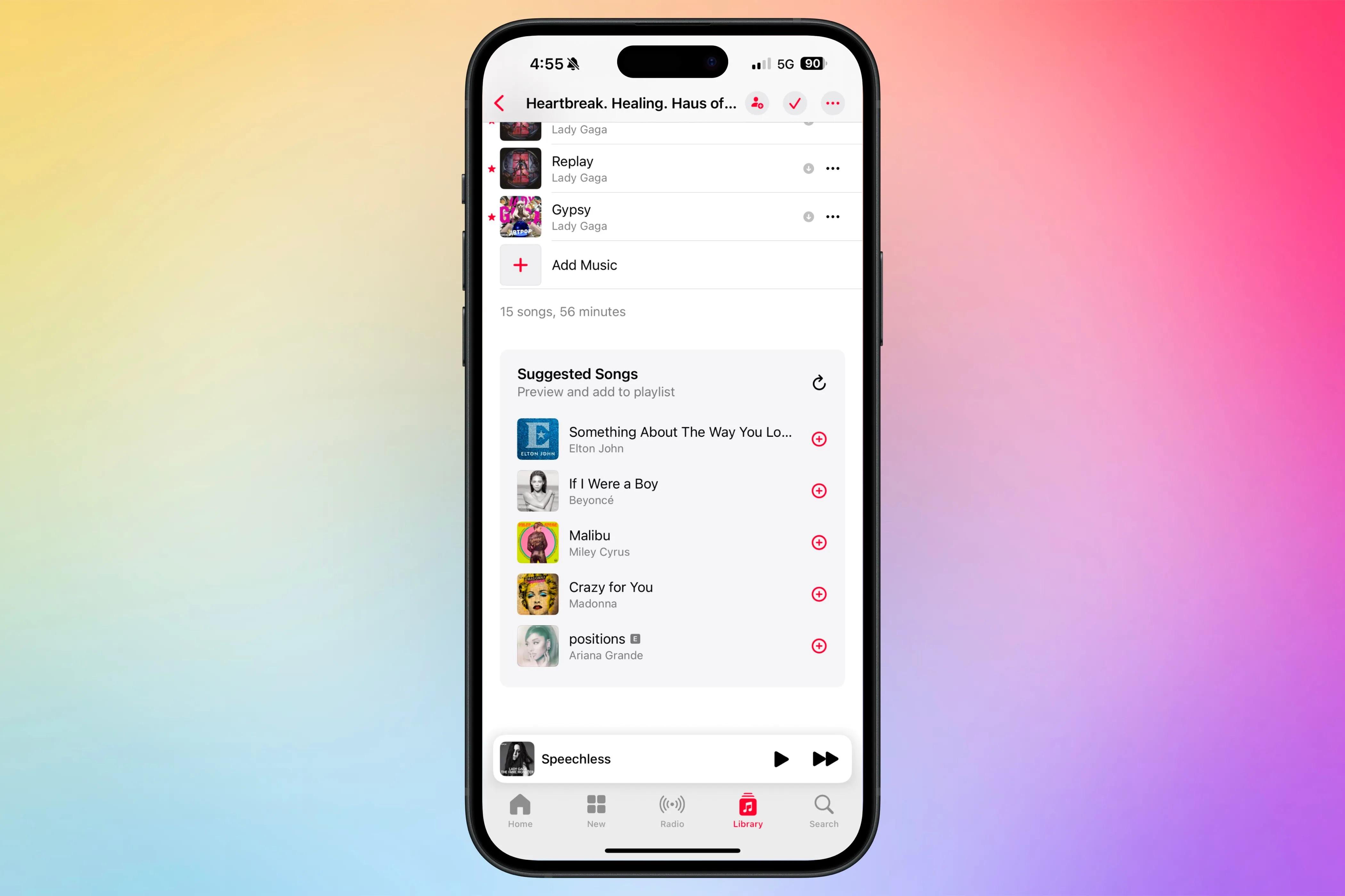 Tính năng Gợi ý Bài hát trong Apple Music hiện tại