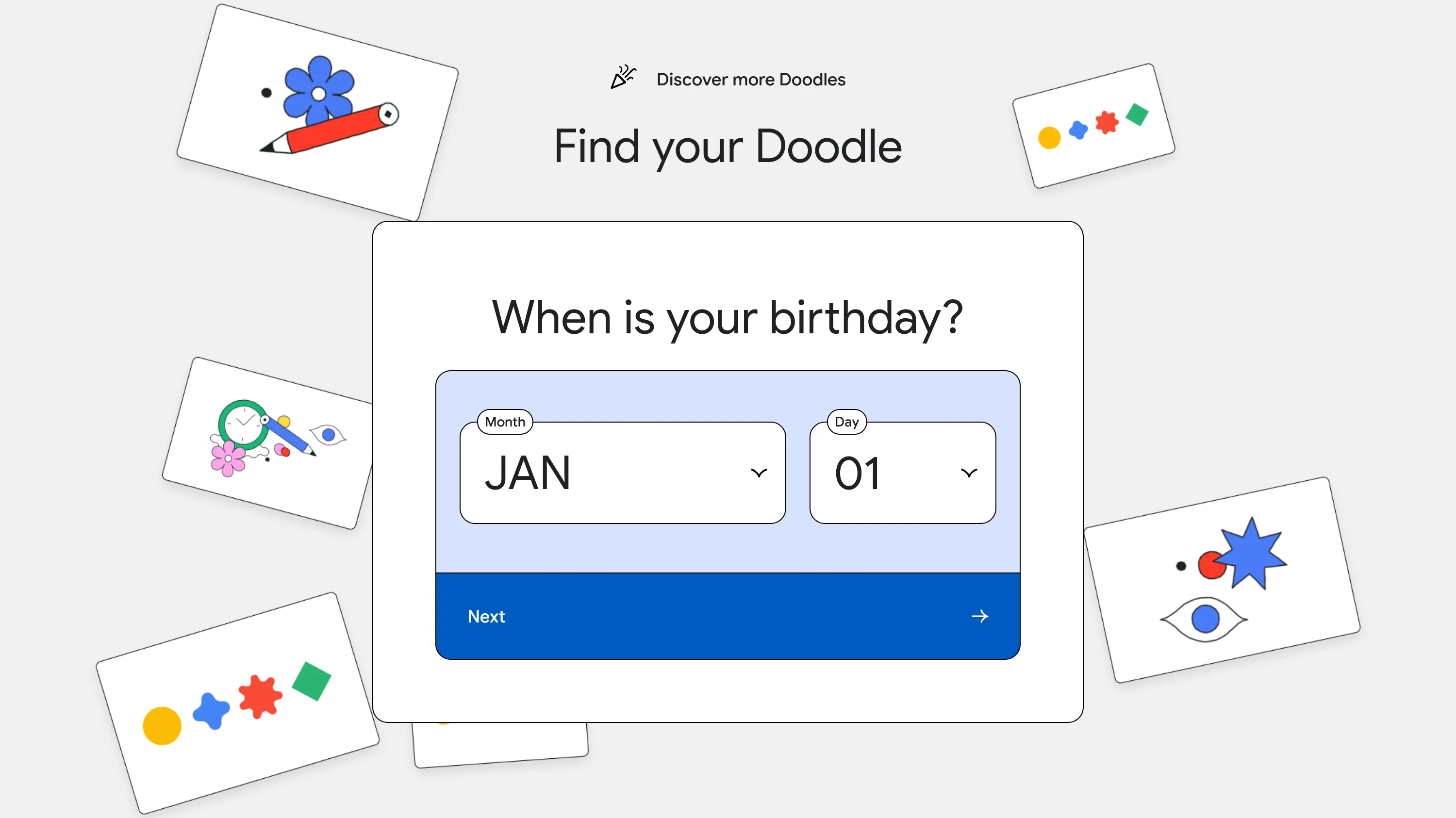 Tính năng &quot;Tìm Doodle của bạn&quot; trên trang Google Doodles