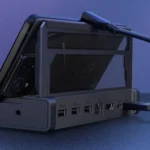 Tổng quan đế kết nối ASUS ROG Bulwark Dock với thiết kế cao cấp và chân đế tiện lợi