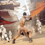 Trận chiến khốc liệt giữa Jedi và lính Stormtrooper trong Star Wars Battlefront II (2017)