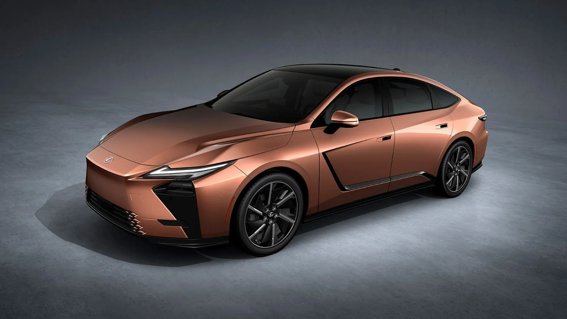 Xe Lexus ES 2026 màu đen đang đậu ở ngoài trời