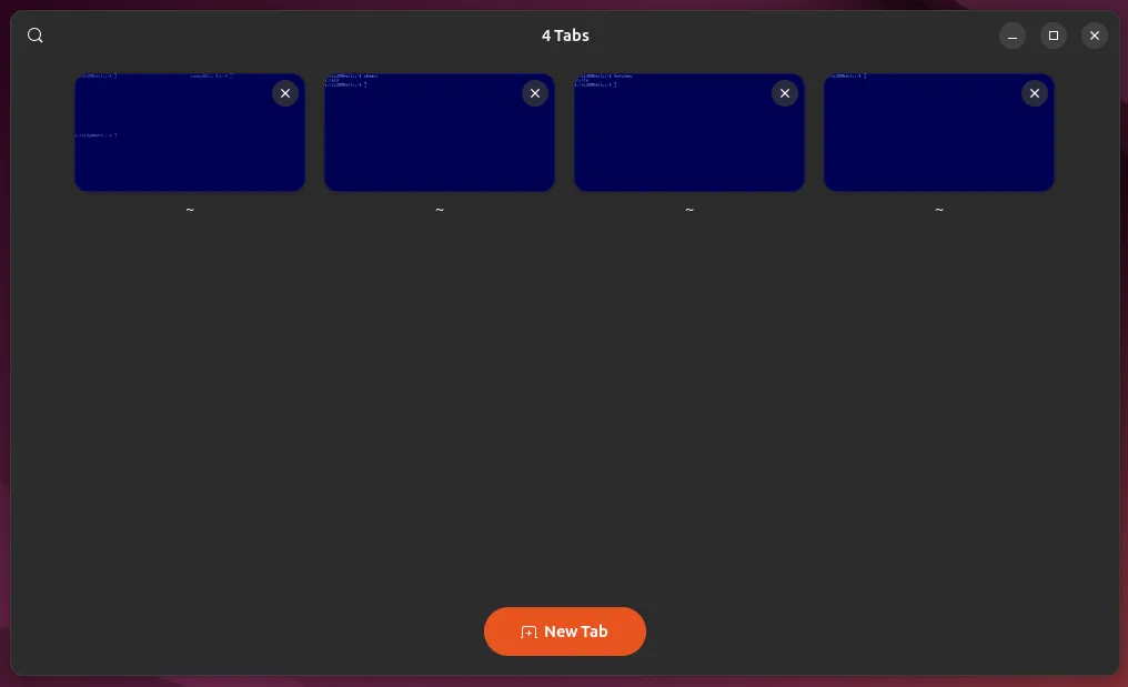 Xem tất cả các tab đang mở trong Ghostty terminal