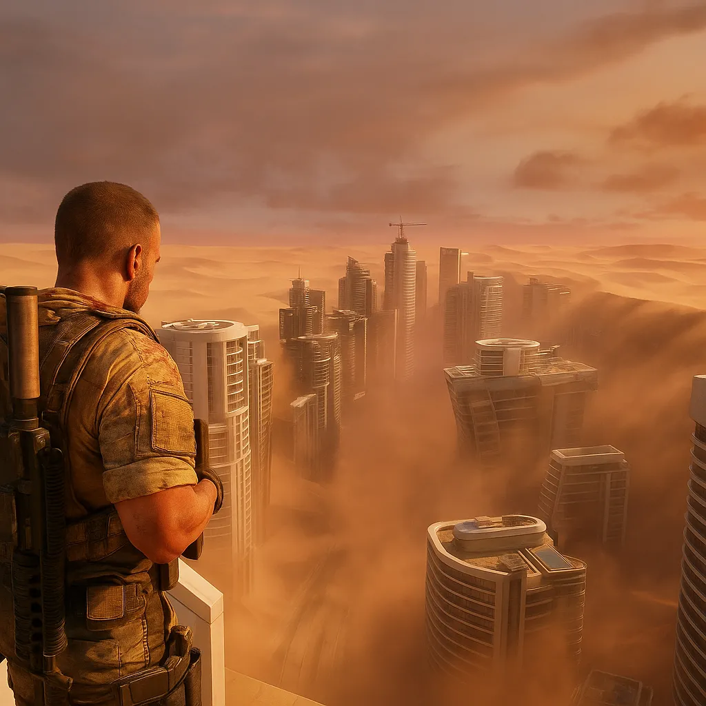 Ý tưởng đồ họa do AI tạo ra cho Spec Ops: The Line trong bản làm lại hiện đại, với chất lượng hình ảnh điện ảnh và cải thiện đáng kể gameplay.
